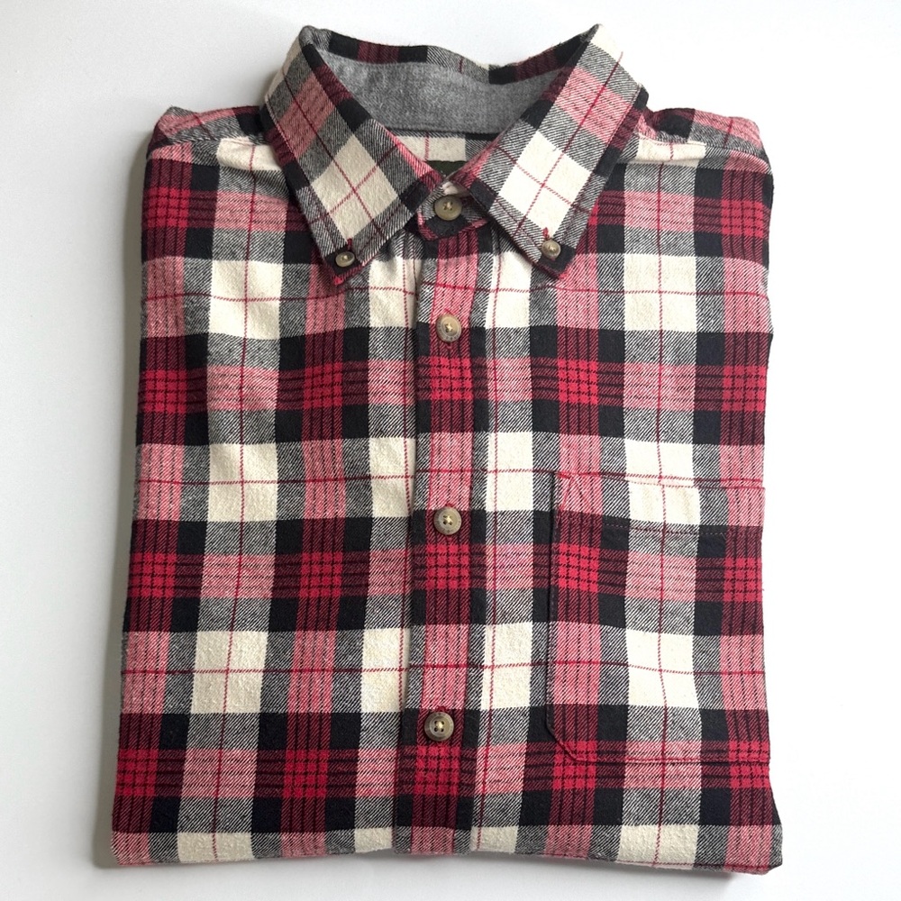 EDDIE BAUER Flannel Plaid Button Down Shirt